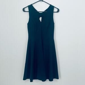Sleeveless Fit & Flare Dress with Back Cutout – Teal | Size S